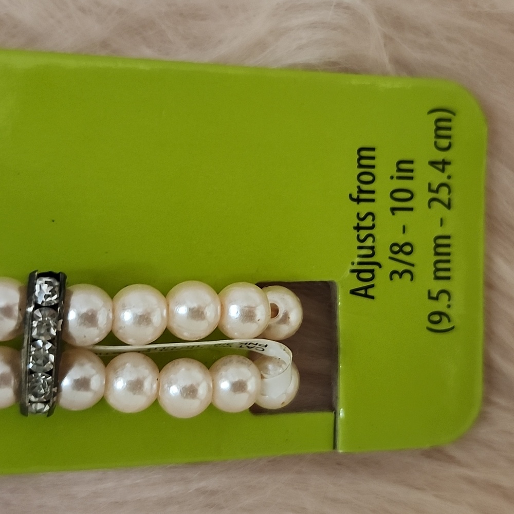 Brand New WHISKER CITY PREMIUM PEARL BLING CAT COLLAR-S - Picture 4 of 4